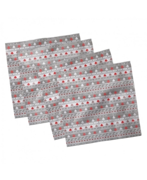 Ambesonne Christmas Set of 4 Napkins 18