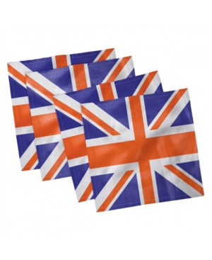 Ambesonne Union Jack Set of 4 Napkins 18