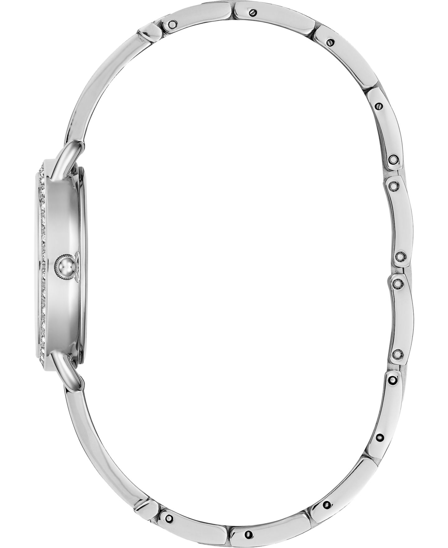 Женские часы GUESS Stainless Steel Semi-Bangle Bracelet Watch 30mm — фото 2