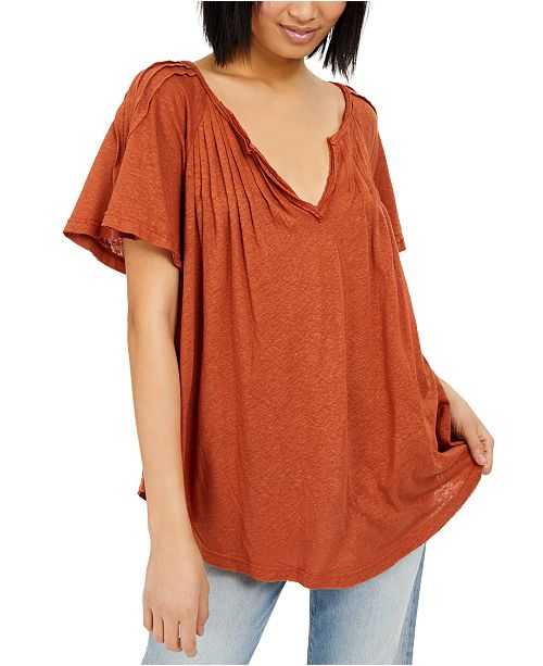 Free People Lovely Day T Shirt Reviews Tops Women Macy S