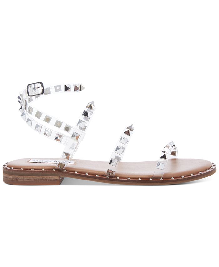 Steve Madden Women's Travel Rock Stud Flat Sandals & Reviews Sandals