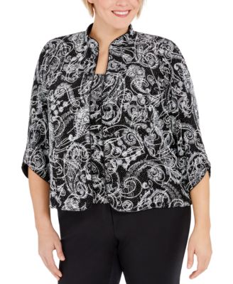 portrait collar evening blouse