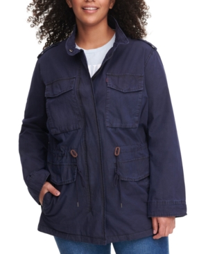 Levi's Trendy Plus Size Cotton Utility Jacket