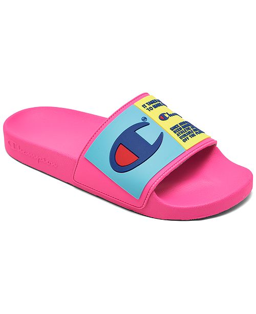 Champion Big Girls Ipo Select Slide Sandals From Finish Line Reviews Finish Line Athletic Shoes Kids Macy S
