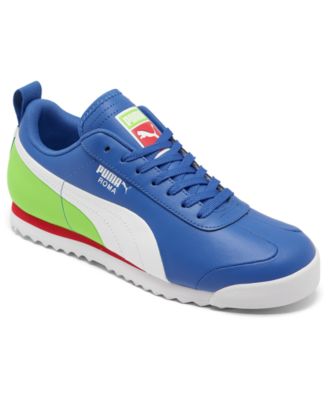 puma blue green shoes
