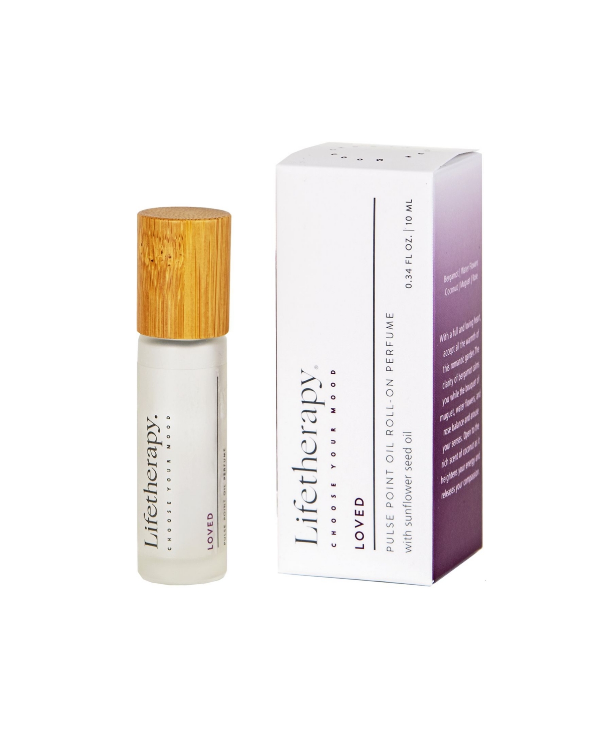 Lifetherapy Loved Pulse Point Oil Roll-On Perfume, 0.34 oz