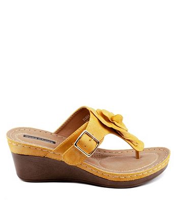GC Shoes Women's Flora Wedge Sandal - Macy's
