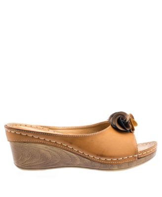 Women's Sydney Rosette Wedge Sandals