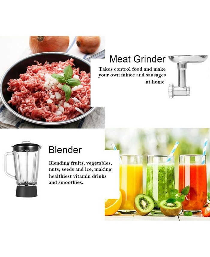 Costway 3 in 1 Multifunctional 800W Stand Mixer Meat Grinder Blender