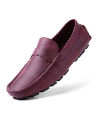 purple penny loafers