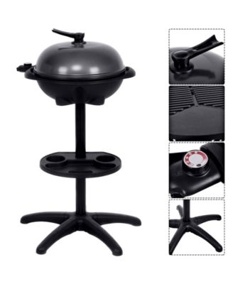 Electric BBQ Grill 1350W Non-stick 4 Temperature Setting Outdoor