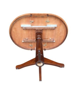 36" Round Top Pedestal Table with 12" Leaf