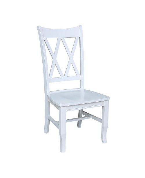 International Concepts Double X Back Chair, Set of 2 ...