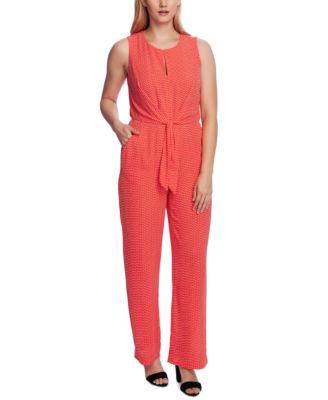 vince camuto tie front jumpsuit