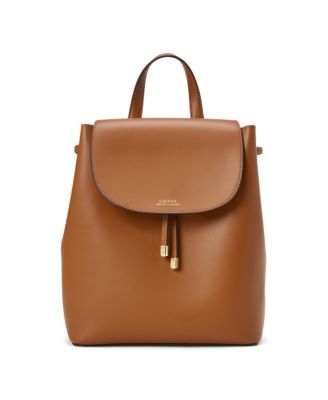 lauren ralph lauren dryden flap leather backpack