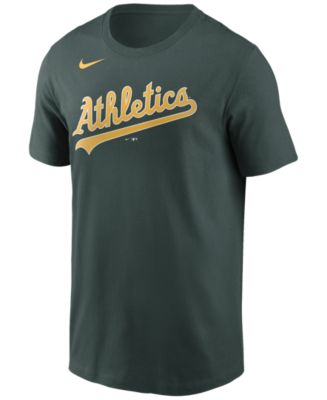 Nike Oakland Athletics Men's Swoosh Wordmark T-Shirt - Macy's