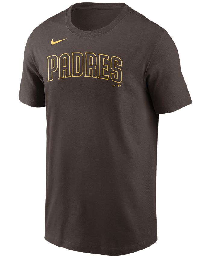 Nike San Diego Padres Men's Swoosh Wordmark T-Shirt - Macy's