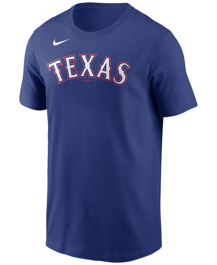 Men's Nike Light Blue Texas Rangers Team Lettering Club Pullover Hoodie