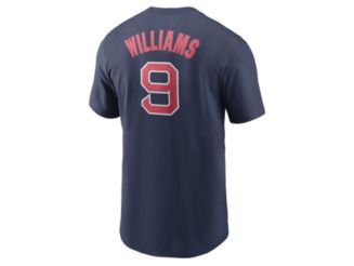 Men's Boston Red Sox Ted Williams Nike Red Cooperstown Collection Name &  Number T-Shirt