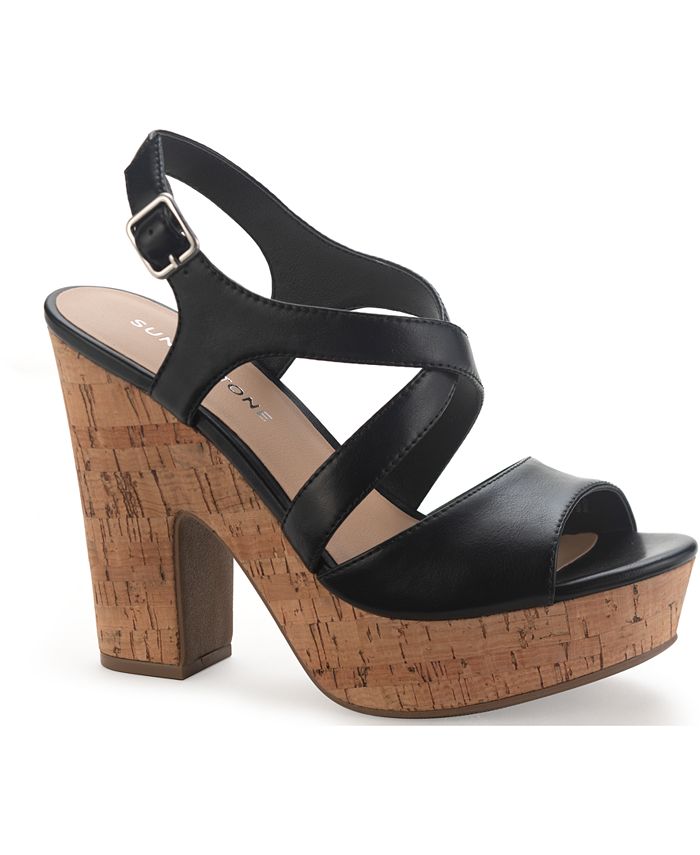 Sun Stone Janayy Crossband Platform Dress Sandals Created for