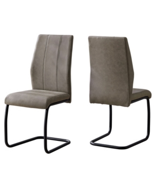 Monarch Specialties Dining Chair In Taupe