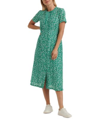 Lucky Brand Penelope Floral-Print Pleated Dress - Macy's