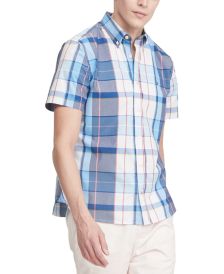 Men's Custom-Fit TH Flex Stretch Aryes Plaid Shirt