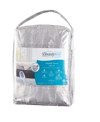 Duke Ribbed Electric Faux-Fur Throw, 50" x 70"