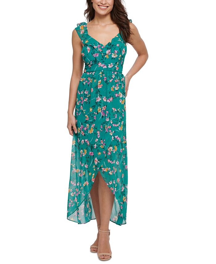 GUESS Floral-Print Maxi Dress - Macy's