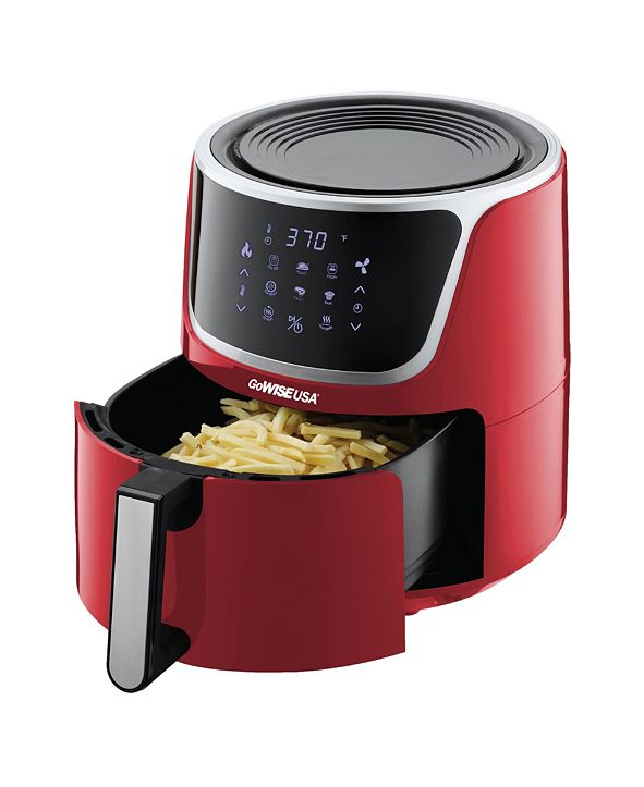 GoWISE USA Air Fryer with Dehydrator and 3 Stackable Racks, 7 Quart