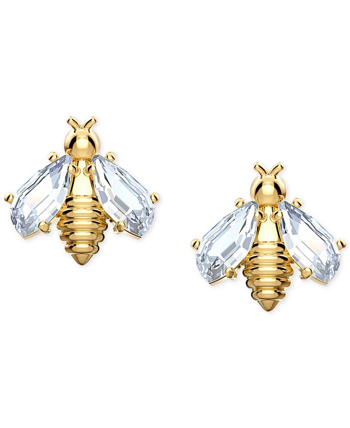 Crystal bee earrings Clearance