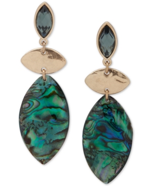 image of lonna & lilly Gold-Tone & Stone Linear Drop Earrings