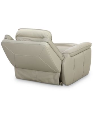 Lenardo 42" Leather Power Recliner, Created for Macy's