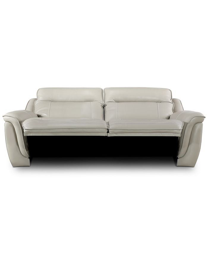 Furniture - Lenardo 2-Pc. Leather Sofa with 2 Power Recliners