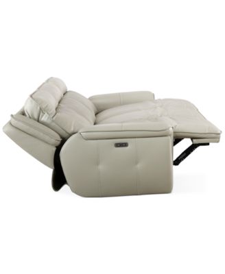 Lenardo 3-Pc. Leather Sofa with 3 Power Motion Recliners, Created for Macy's
