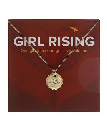 Girl Rising - Sterling Silver Pendant Necklace - I am Change