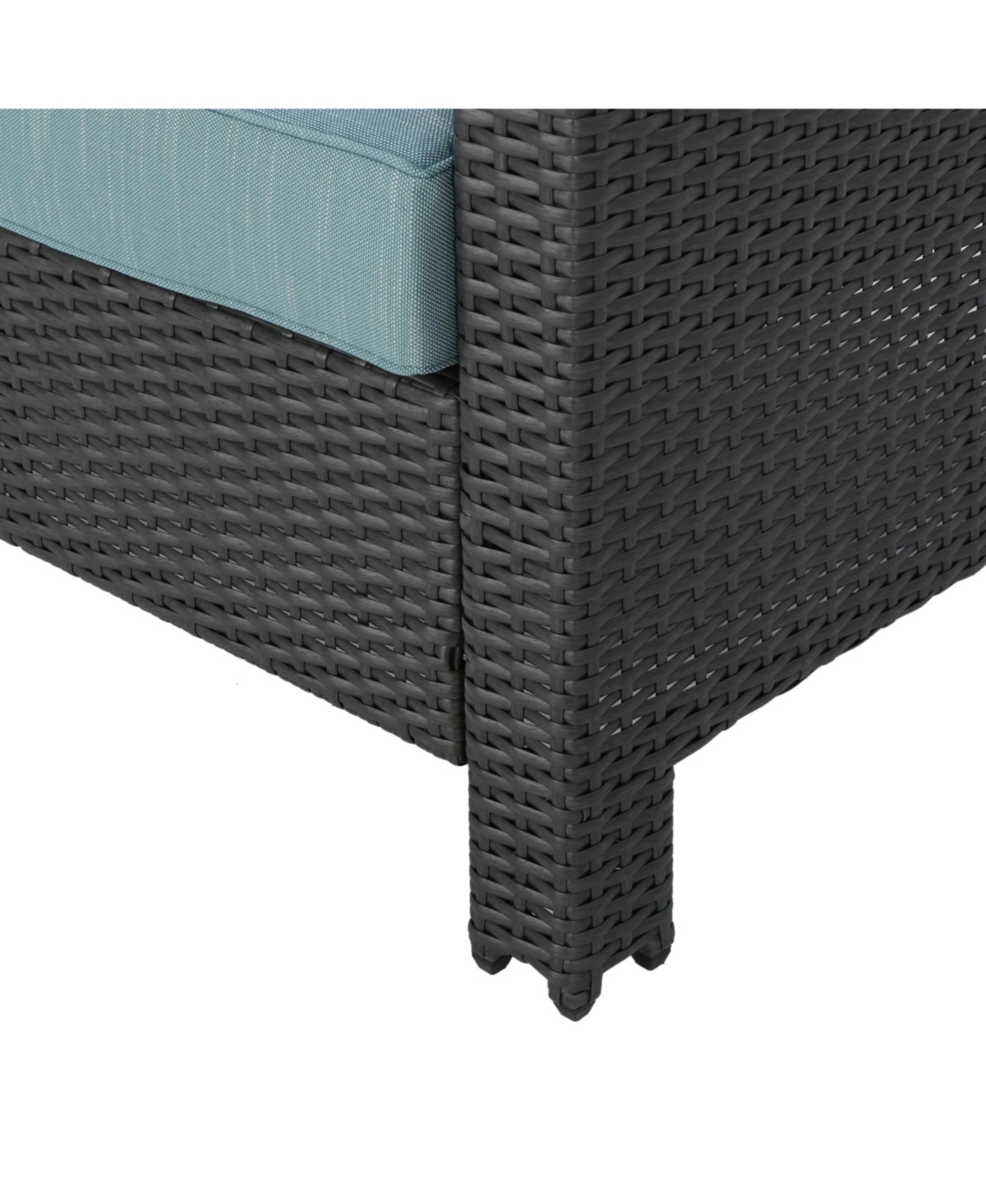 Noble House Antibes Outdoor 2pc Wicker Seating Set In Gray