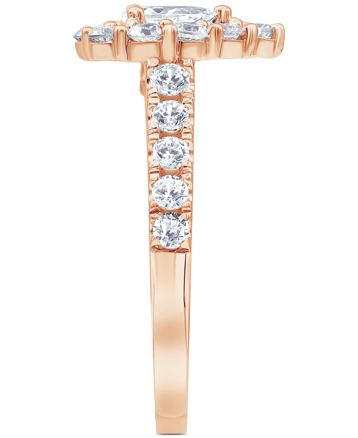 Marchesa Certified Diamond Pear Halo Bridal Set (2 ct. t.w.) in 18K White, Yellow or- Rose Gold