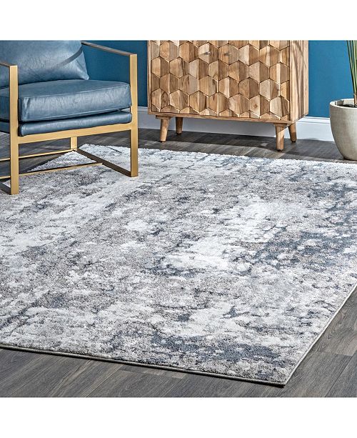Nuloom Mitchell Contemporary Abstract Silver 5 X 8 Area Rug