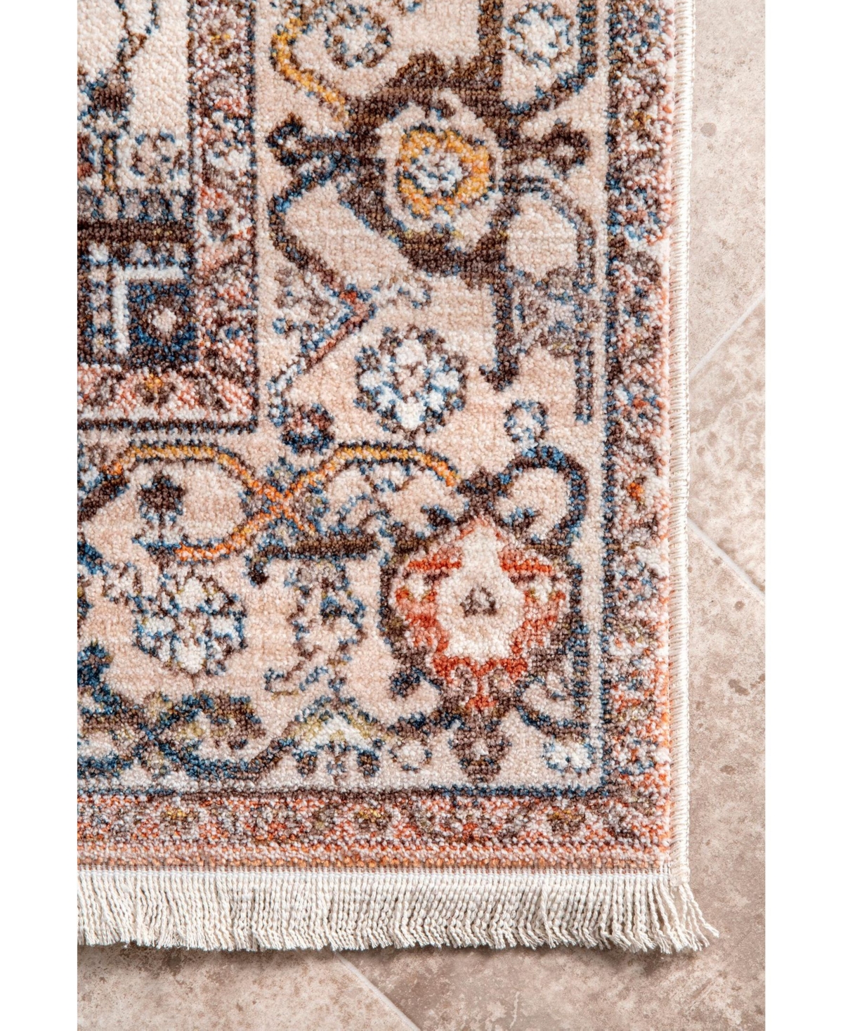 nuLoom Mystic Ehtel Medallion Fringe Area Rug