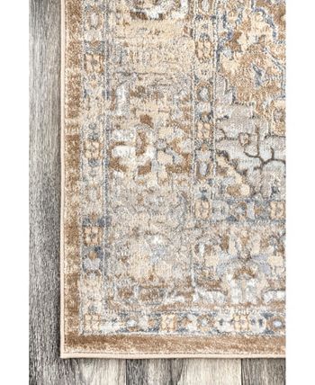 nuLoom Cyme Thea Medallion Beige 5' x 8' Area Rug - Macy's