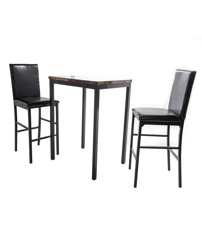 Home Source Ellie Counter Height Bistro Set, 3 Piece - Macy's