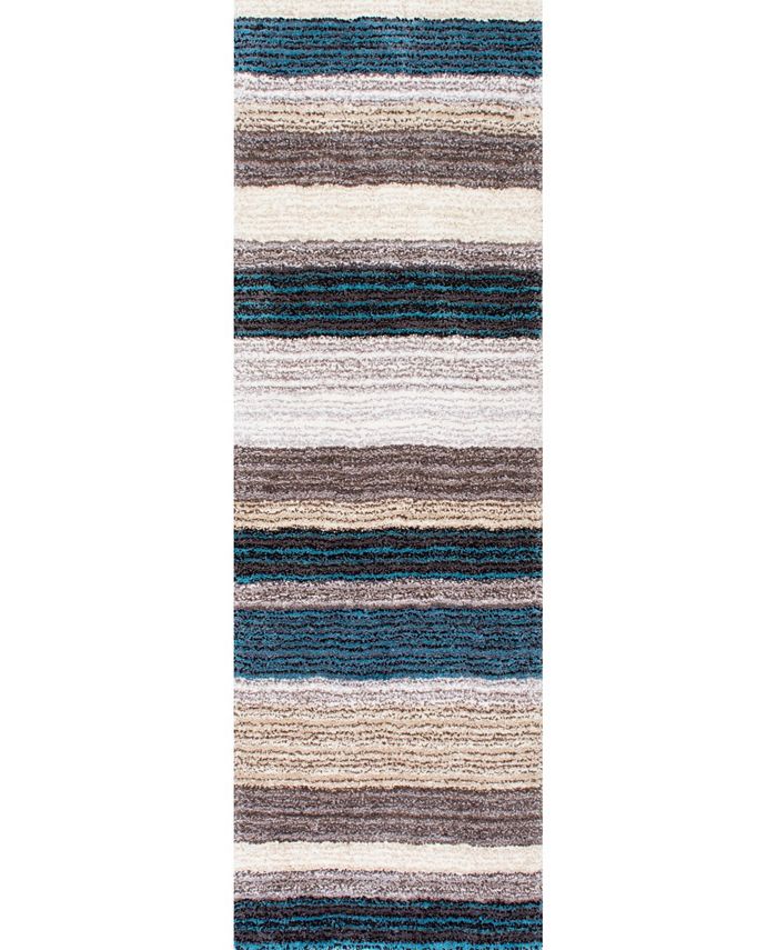 nuLoom Zoomy Hand Tufted Classie Blue 6' x 9' Area Rug Macy's