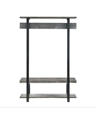 Pomona Entryway Hall Tree with Bench, Shelves and Coat Hooks