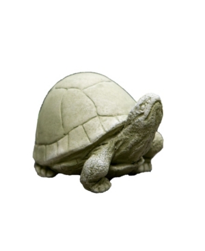 Campania International Box Turtle Garden Statue In Brown
