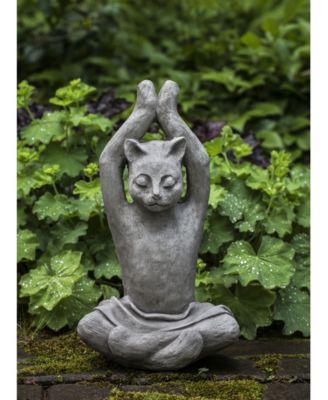 Yoga Cat Garden Statue