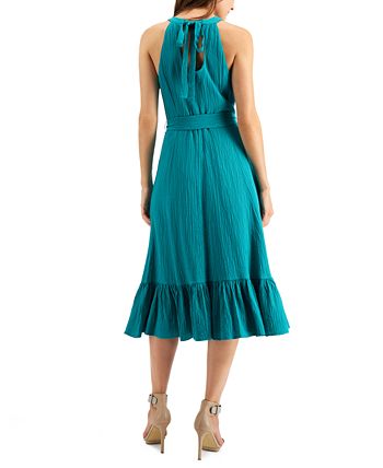 Calvin Klein Ruffled Midi Dress - Macy's