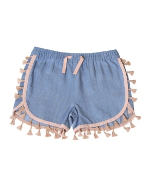 Kinderkind Toddler Girls Pull on Tassel Chambray Shorts