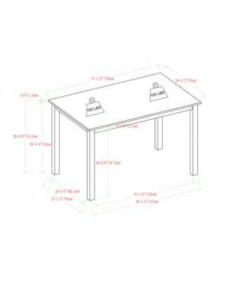 Walker Edison 5 Piece Modern Dining Set