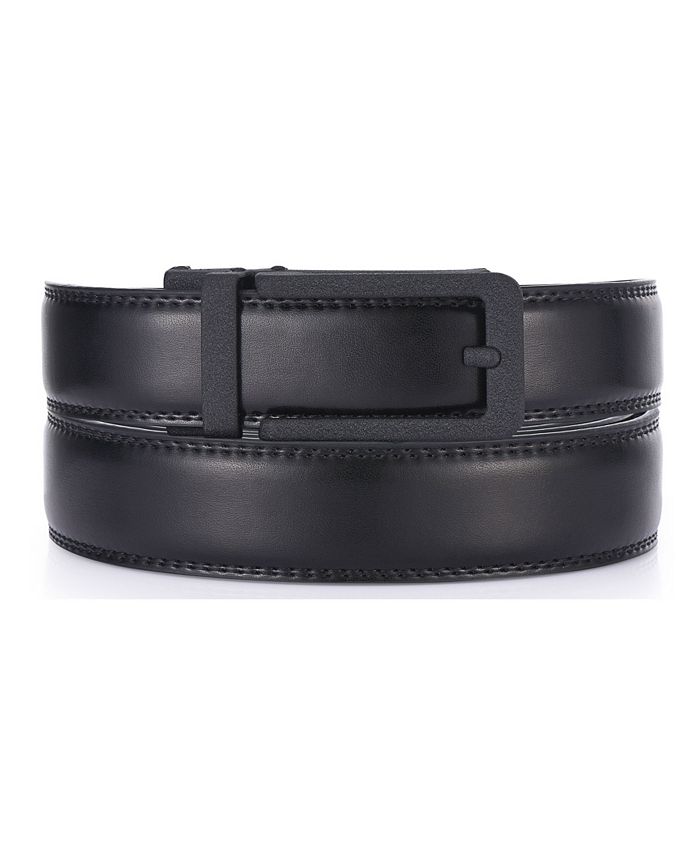 Gallery Seven Men's Adjustable Leather Ratchet Belt - Macy's